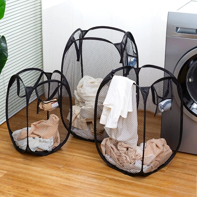 Collapsible Mesh Laundry Hamper