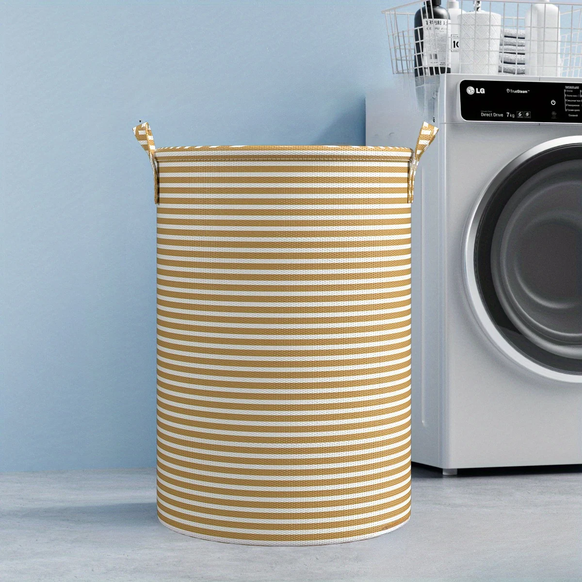Minimalist Striped Laundry Hamper - Image 3
