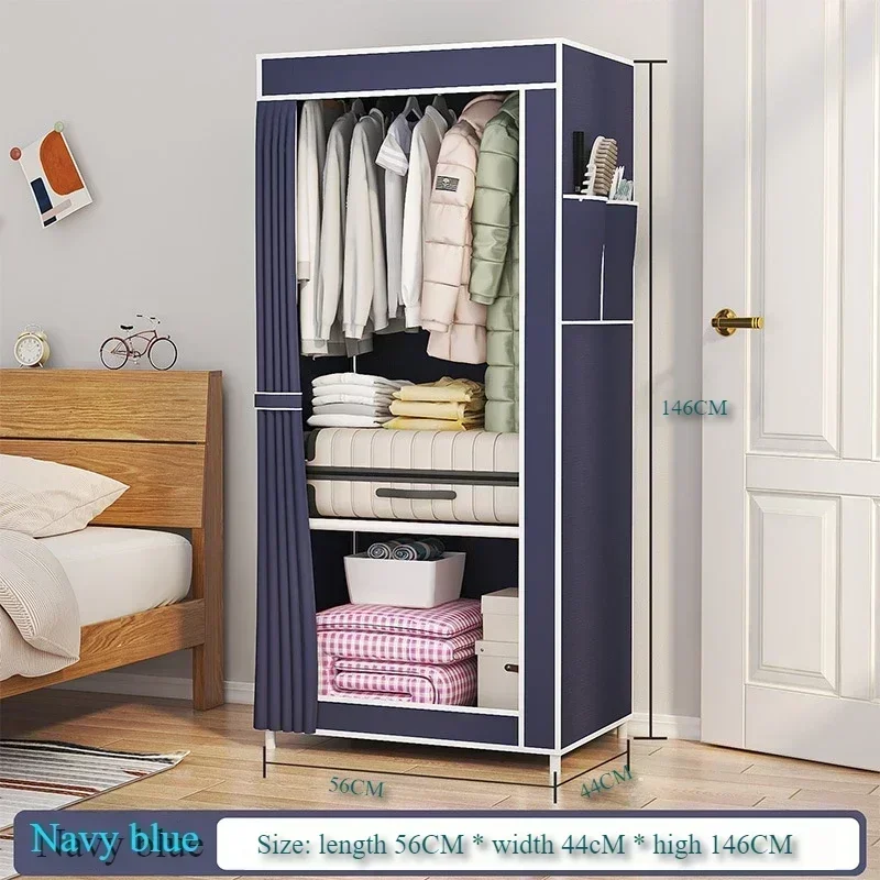 Dustproof Wardrobe Floor Standing Fabric Wardrobes Multilayer Foldable Organizer Closet Large Capacity Bedroom Storage Furniture - Image 7