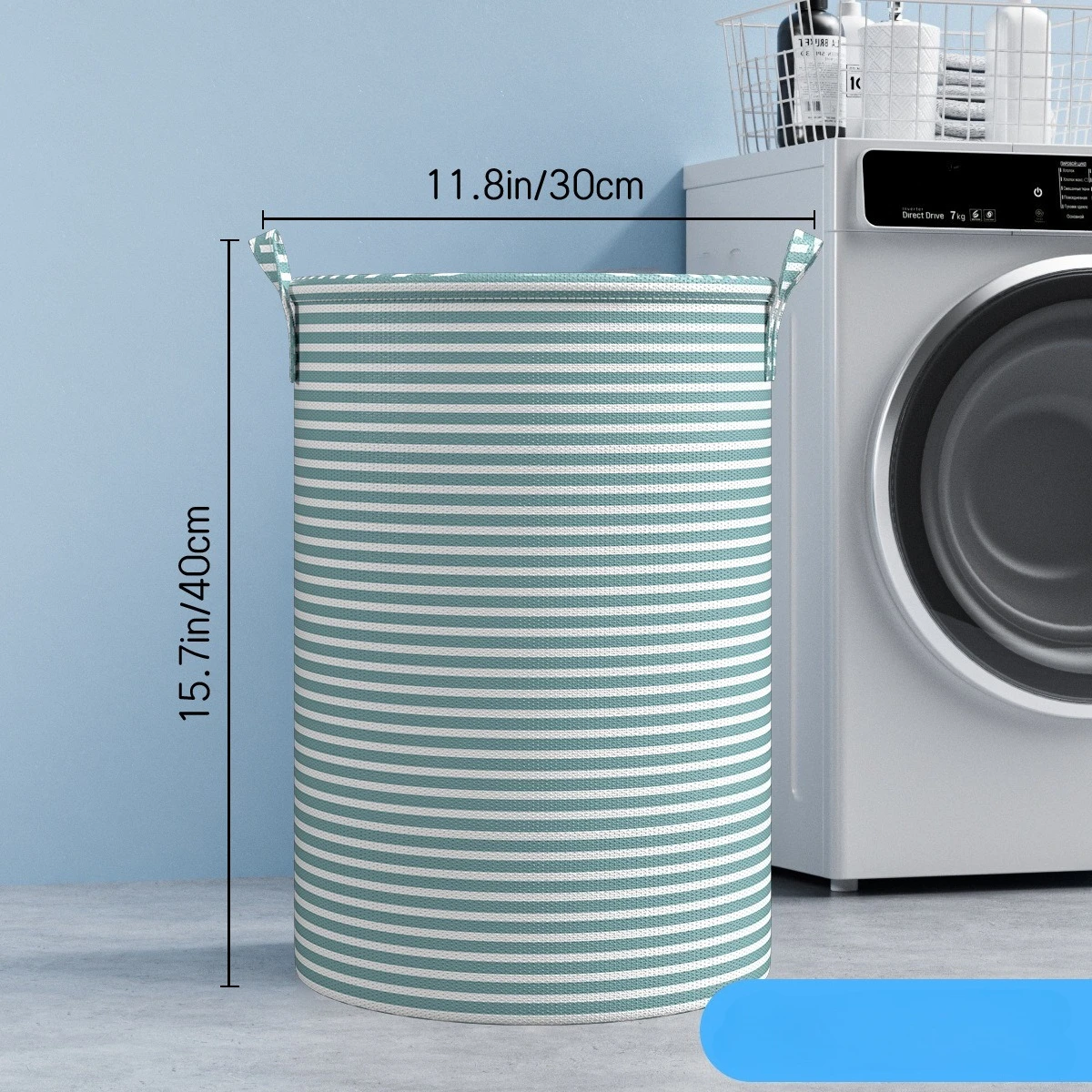 Minimalist Striped Laundry Hamper - Image 7