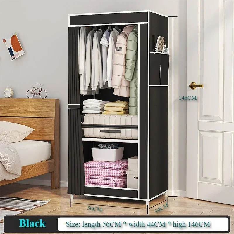 Dustproof Wardrobe Floor Standing Fabric Wardrobes Multilayer Foldable Organizer Closet Large Capacity Bedroom Storage Furniture - Image 9