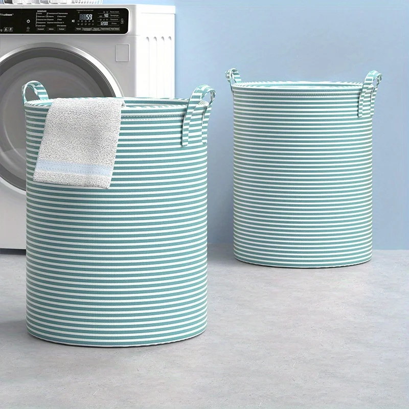 Minimalist Striped Laundry Hamper