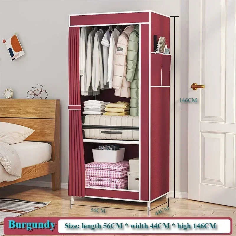 Dustproof Wardrobe Floor Standing Fabric Wardrobes Multilayer Foldable Organizer Closet Large Capacity Bedroom Storage Furniture - Image 11