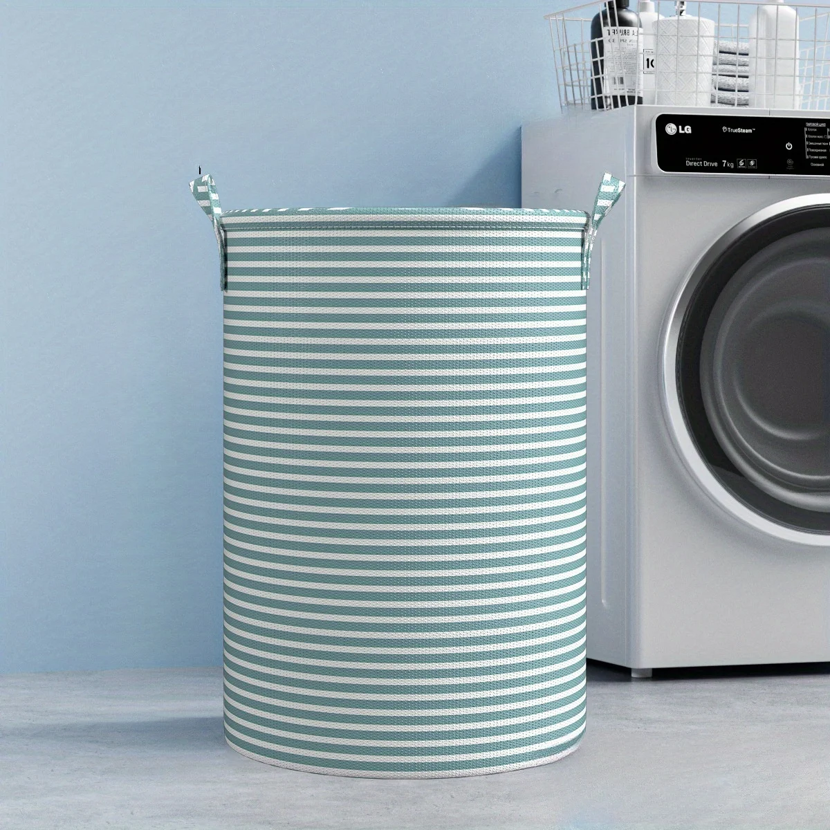 Minimalist Striped Laundry Hamper - Image 4