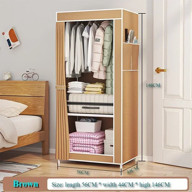 Dustproof Wardrobe Floor Standing Fabric Wardrobes Multilayer Foldable Organizer Closet Large Capacity Bedroom Storage Furniture - Image 10